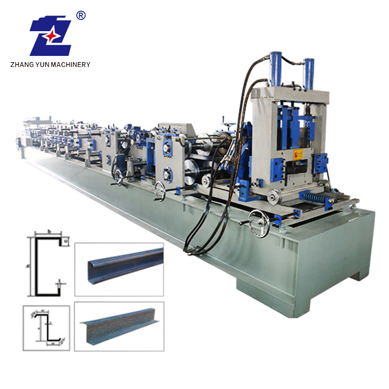 Automatische einstellbare Direct Factory CZ Purlin Section Cold Roll Forming Machine
