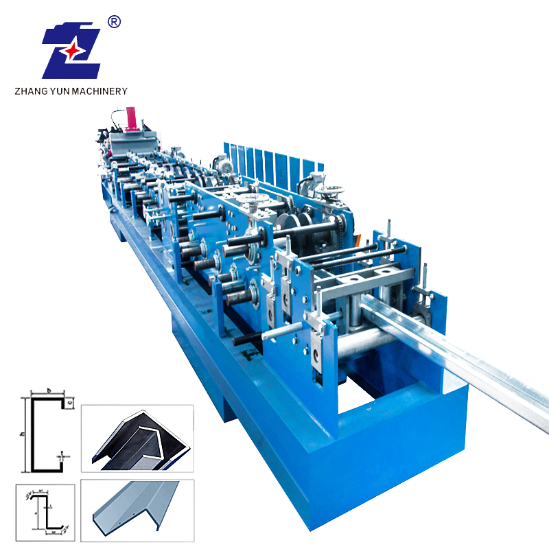 Automatische Stahl-U-Profil-CZ-Pfetten-Kaltwalzmaschine für die Herstellung in China